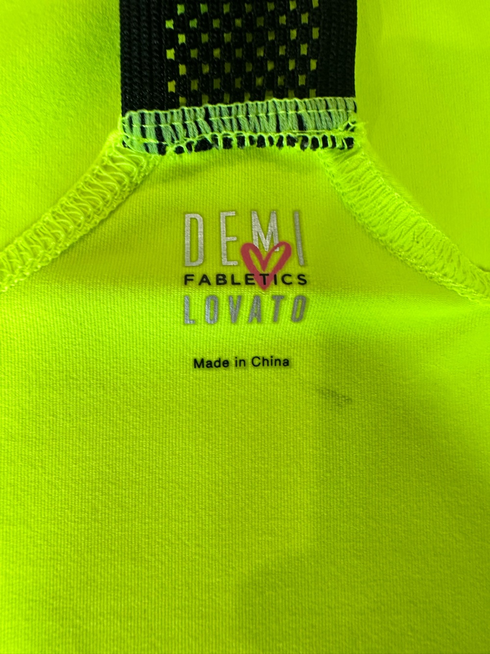 Fabletics Neon Lime Racerback Tank Top - Picture 3 of 5